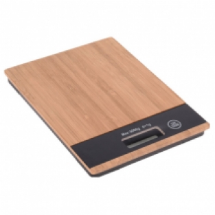 Keukenweegschaal bamboe - 5 kg