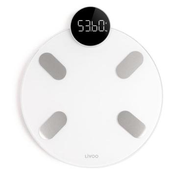 Livoo weegschaal digitaal bluetooth wit